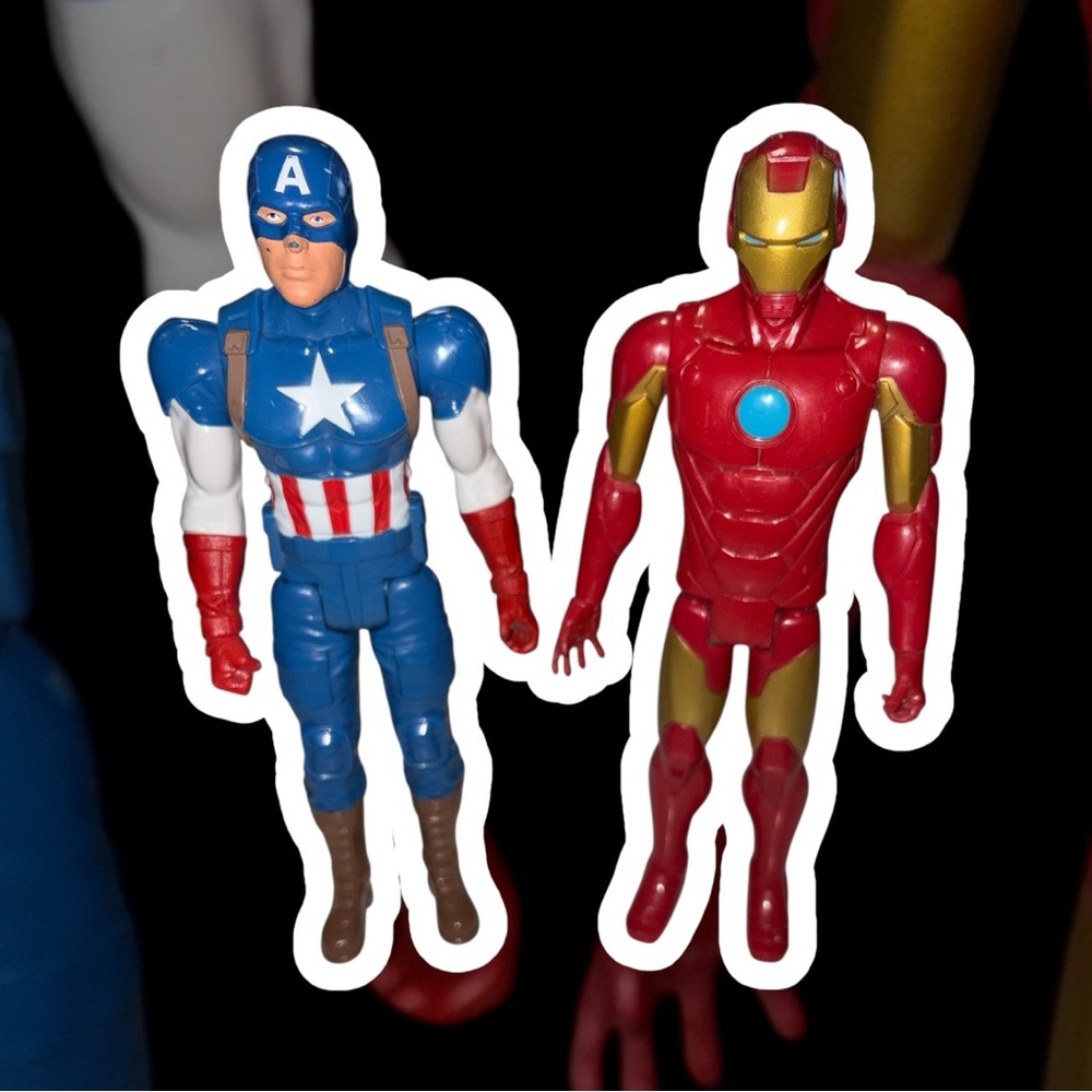 Captain America and Iron Man Action Figures